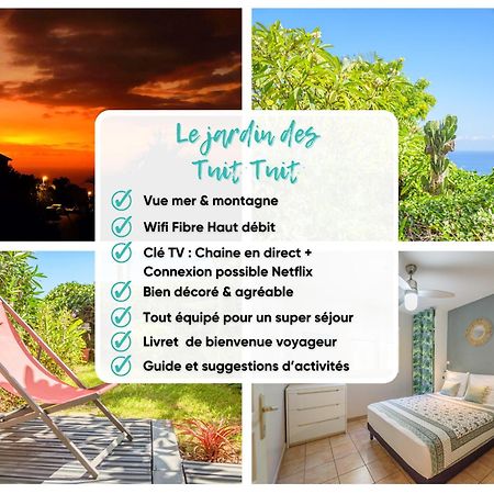 Le Jardin Des Tuit Tuit * Vue Mer * Cozy Saint-Leu Kültér fotó