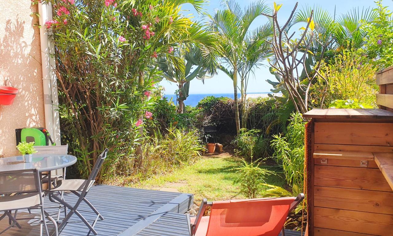 Le Jardin Des Tuit Tuit * Vue Mer * Cozy Saint-Leu Kültér fotó