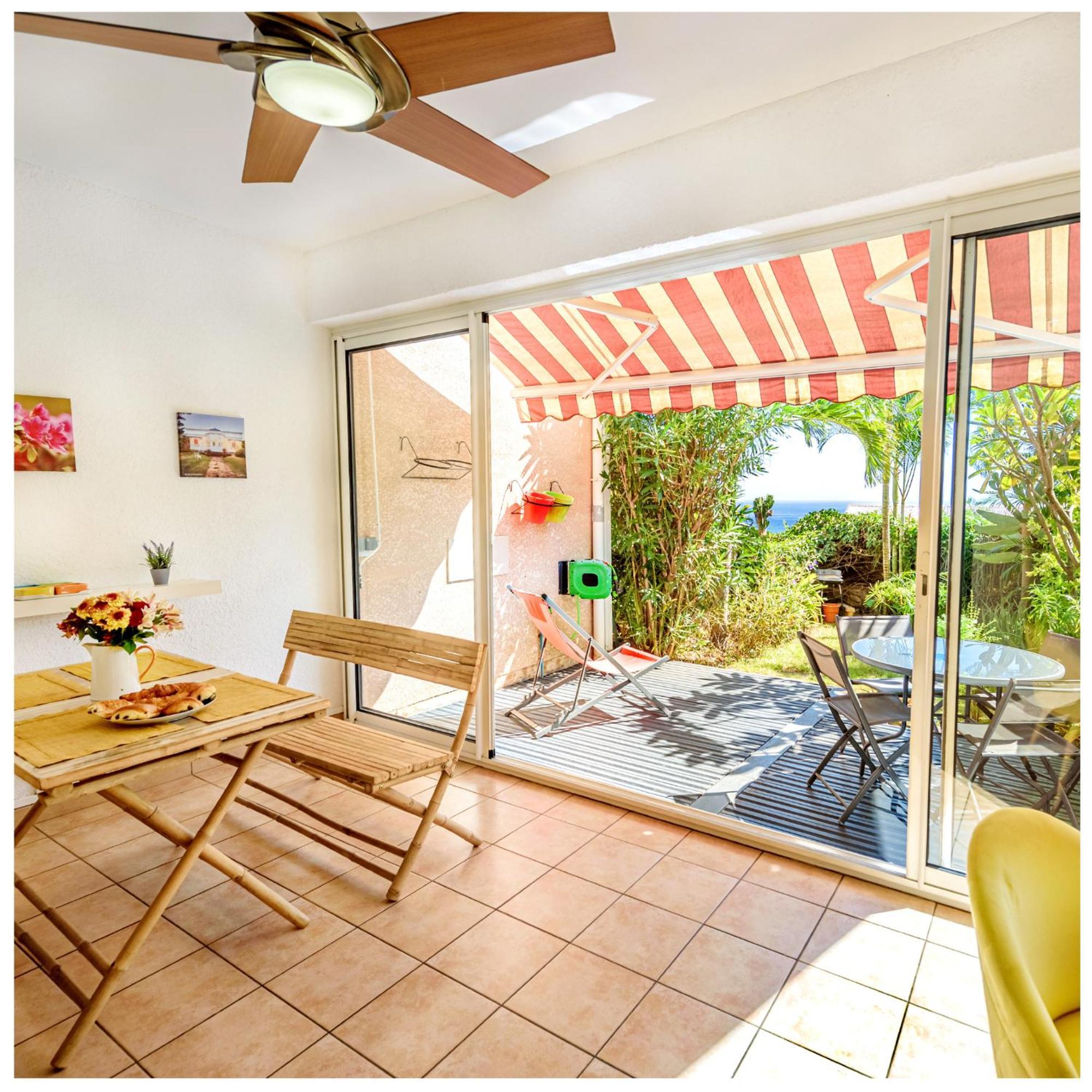Le Jardin Des Tuit Tuit * Vue Mer * Cozy Saint-Leu Kültér fotó